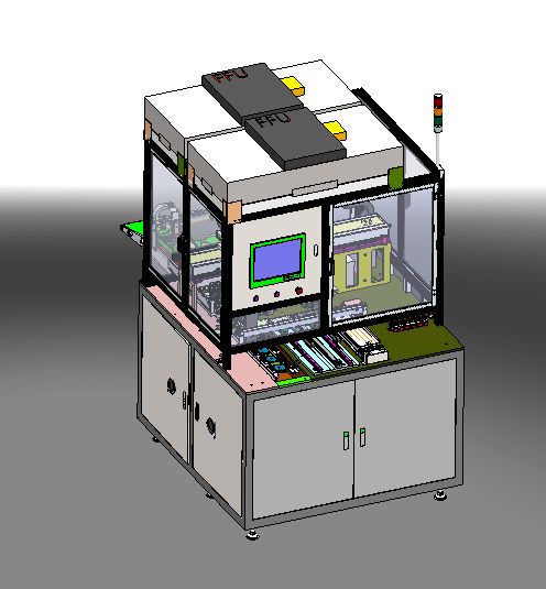 電子產品全自動貼膜機三維模型資源 SW下載與設計解析